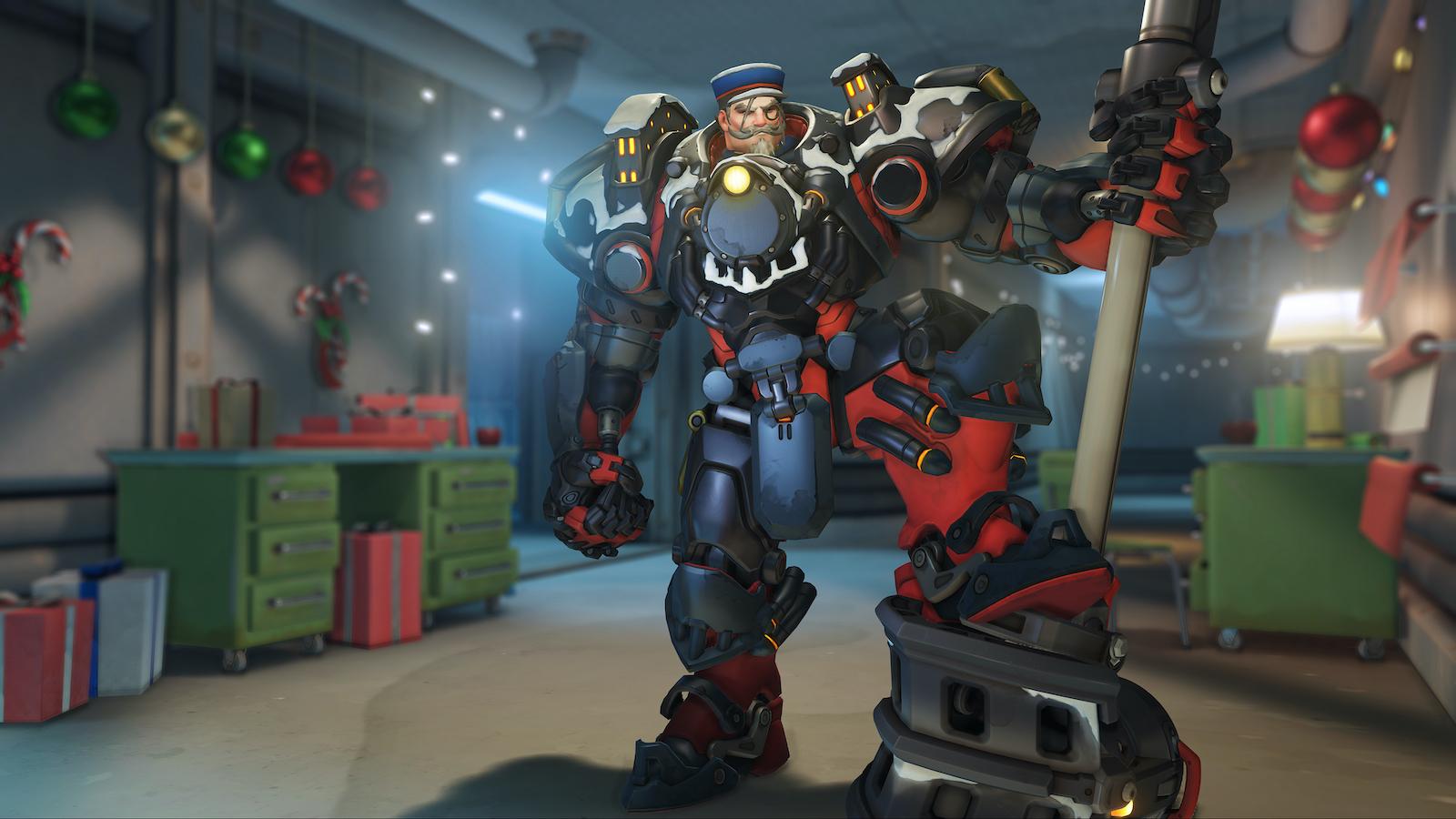 Conductor Reinhardt Overwatch Winter Wonderland Skin