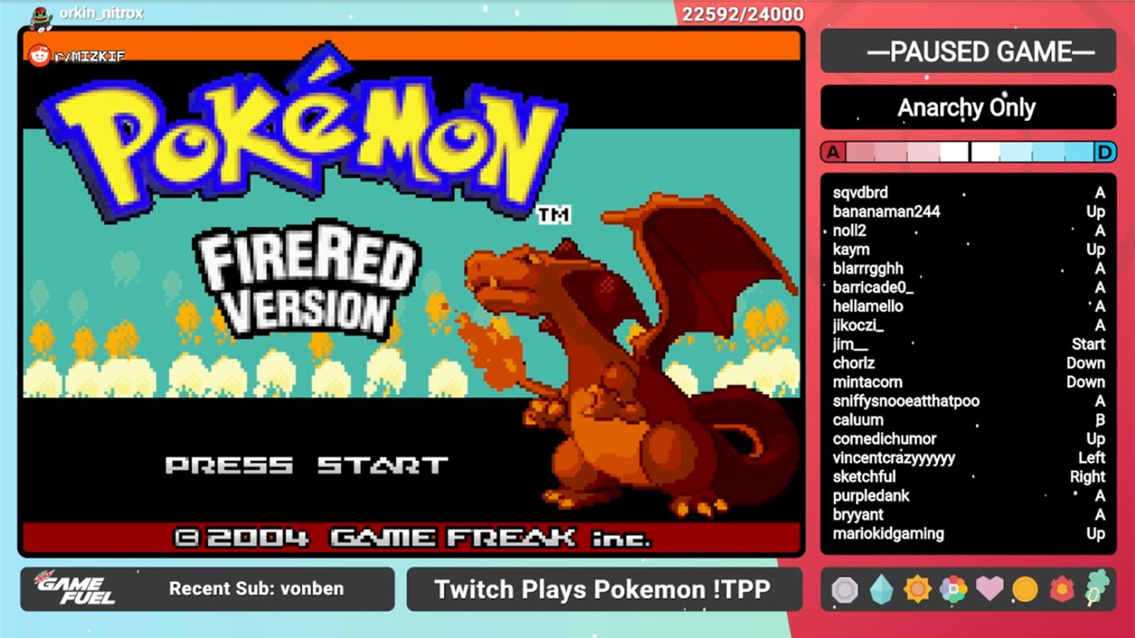 Pokemon FireRed Twitch