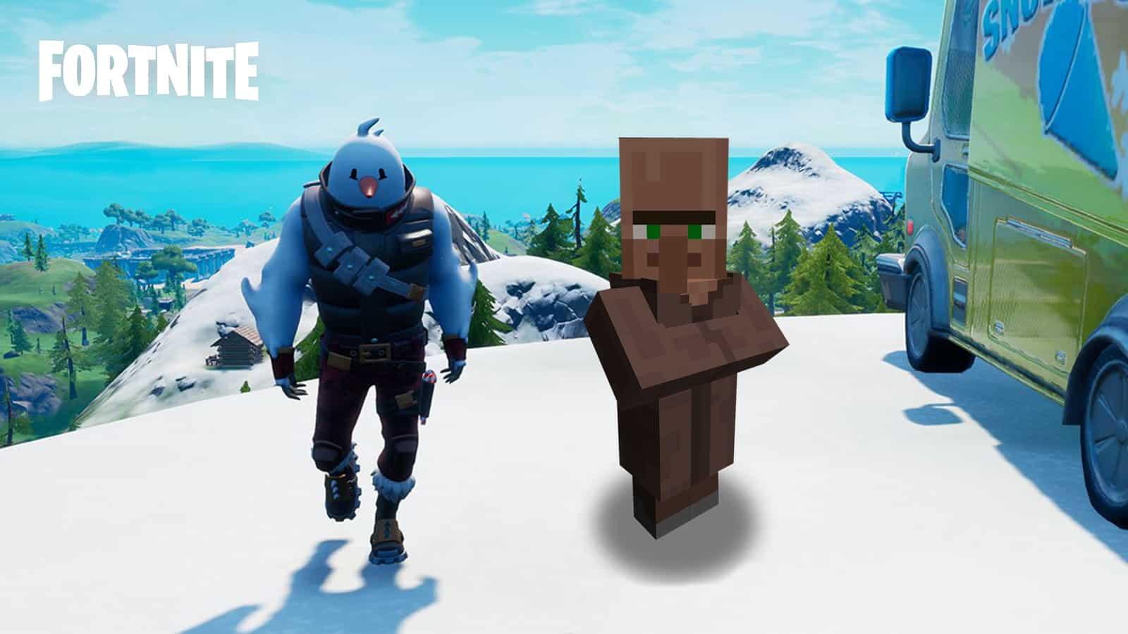 Fortnite Season 5 NPC Leaked Minecraft