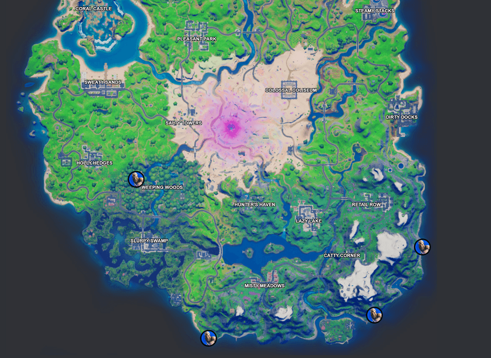 Fortnite Season 5 map