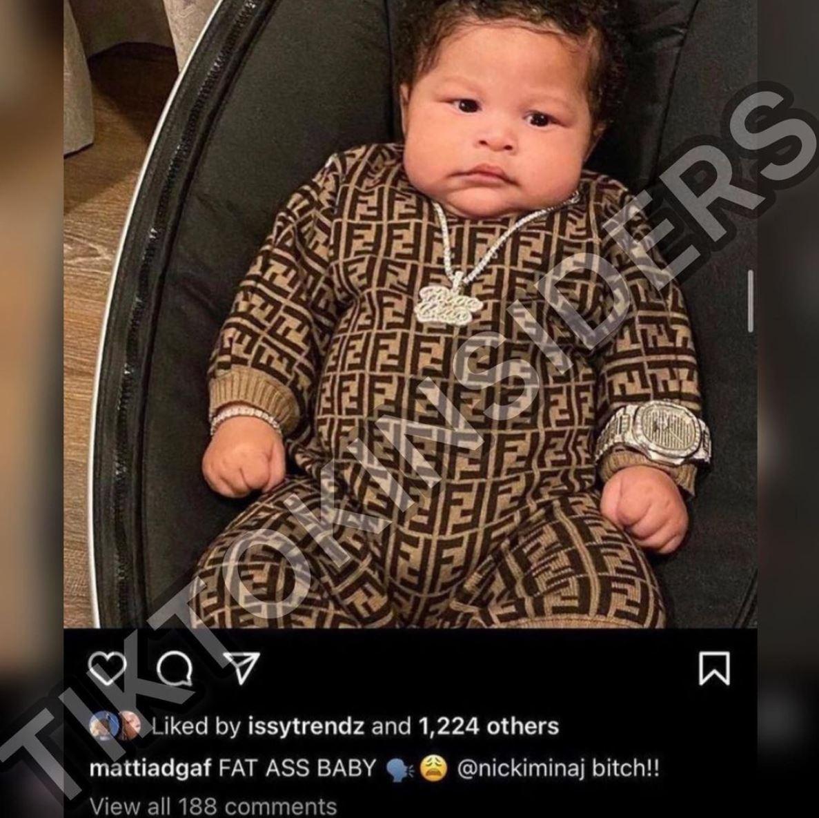 Mattia fat shames Nicki Minaj's baby