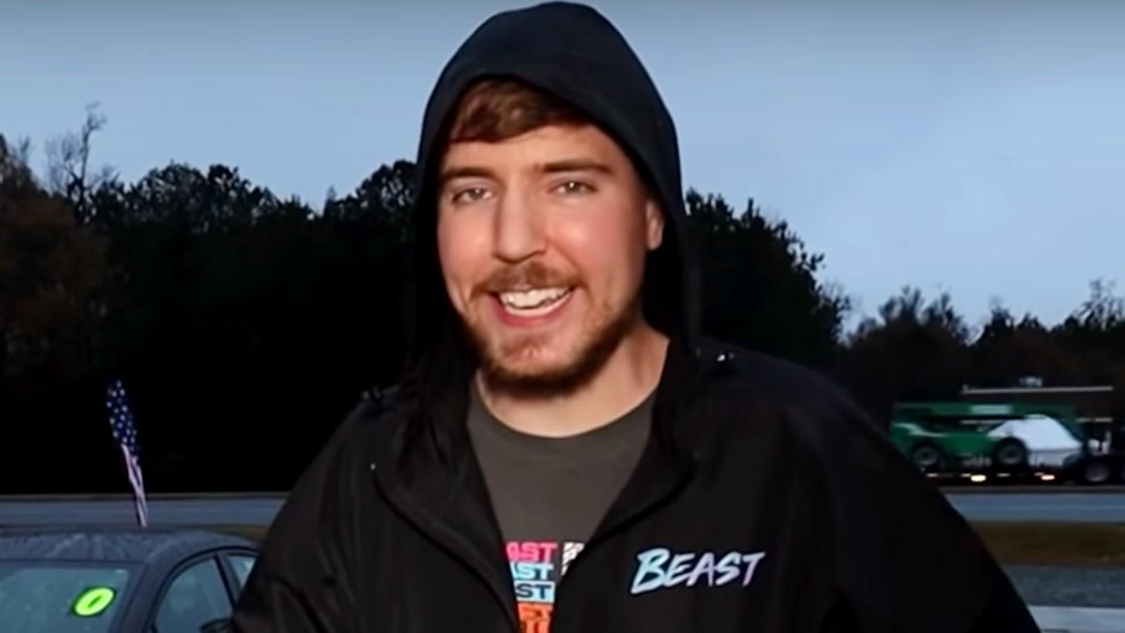 MrBeast filming a YouTuber video