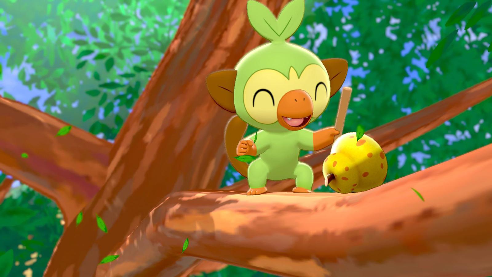 Grookey in Pokemon Sword & Shield