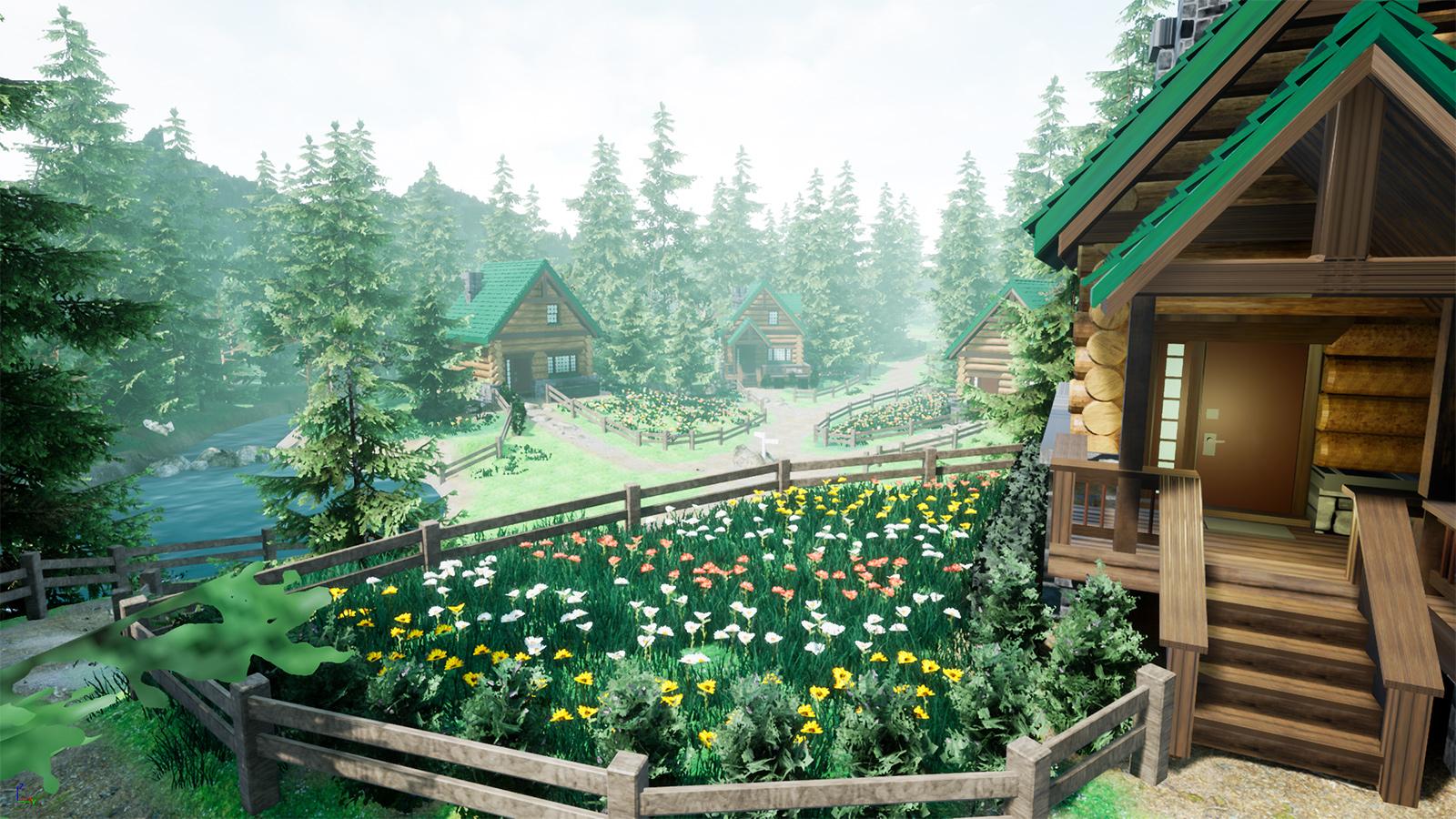 Pokemon Twinleaf Town Unreal Engine