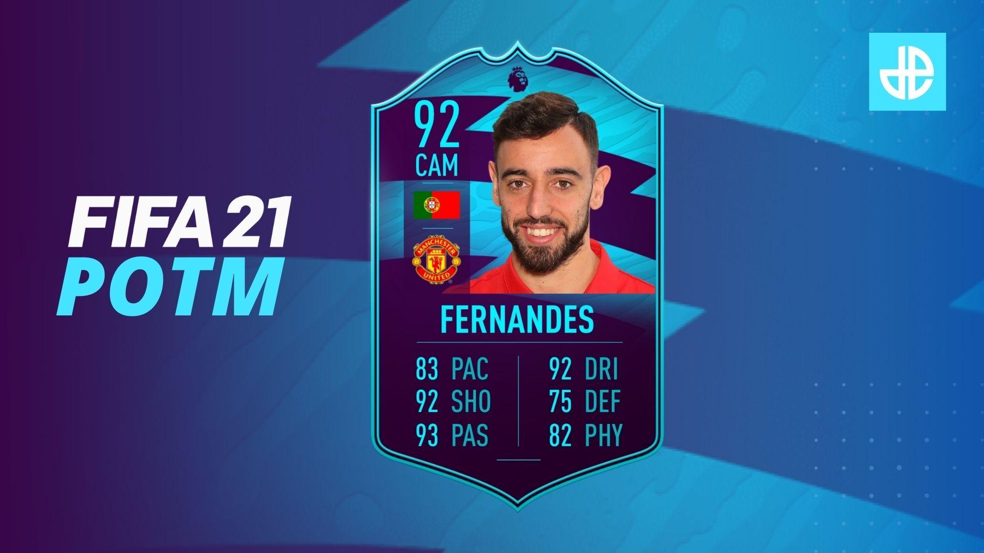 bruno fernandes december potm fifa 21