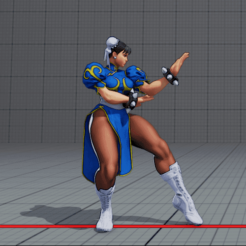 Chun Li poses in Street Fighter