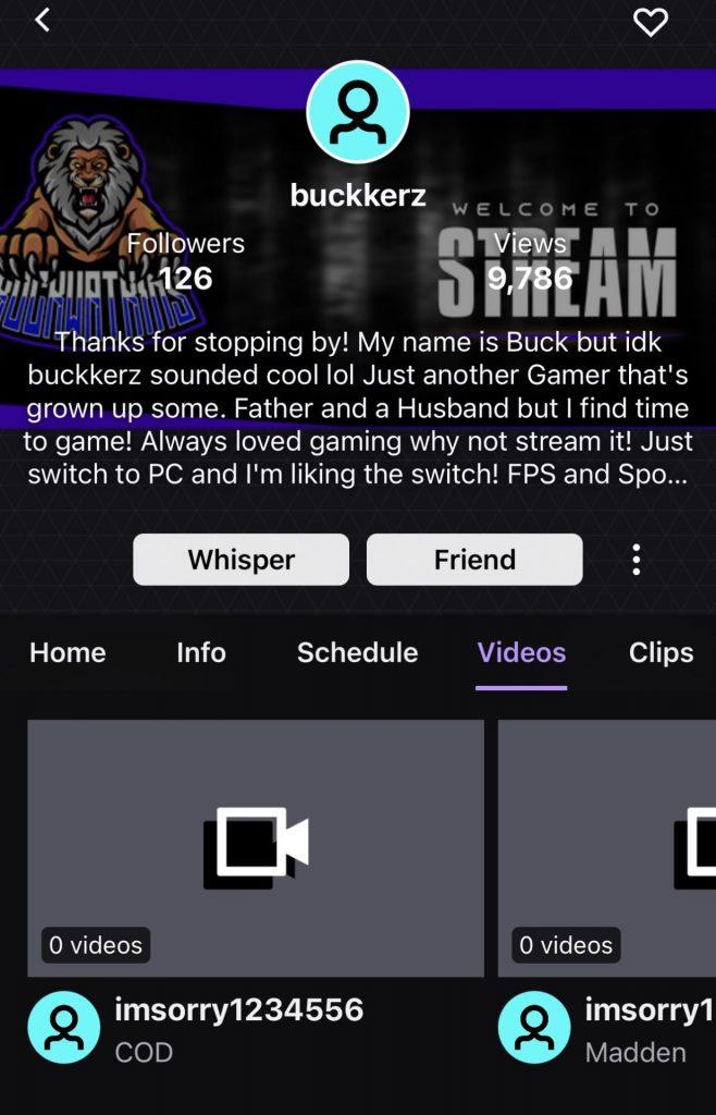 buckkerz twitch channel