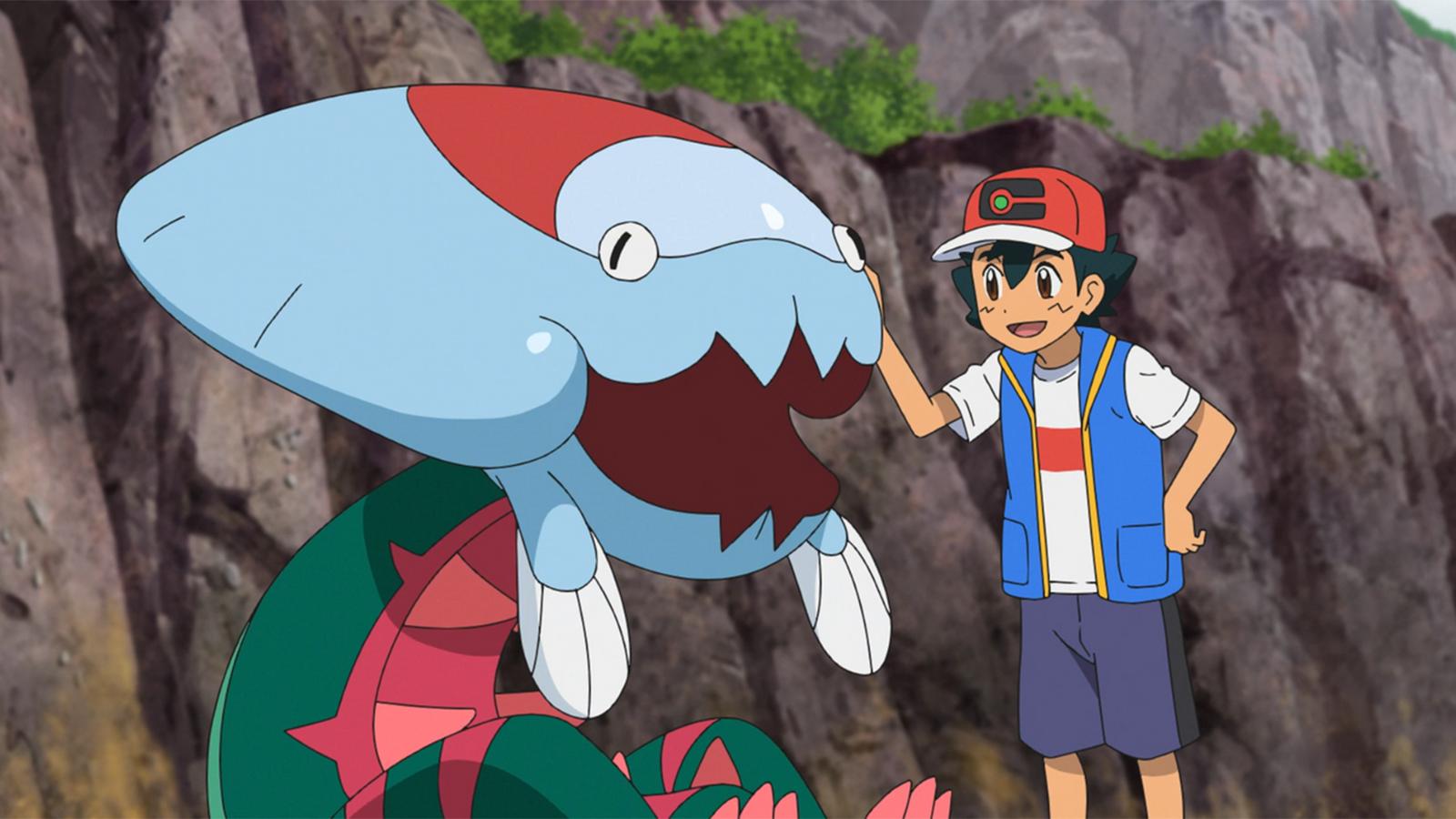 Dracovish in the Pokemon anime