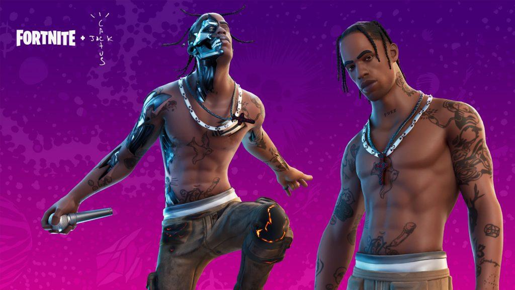 Travis Scott skin in Fortnite