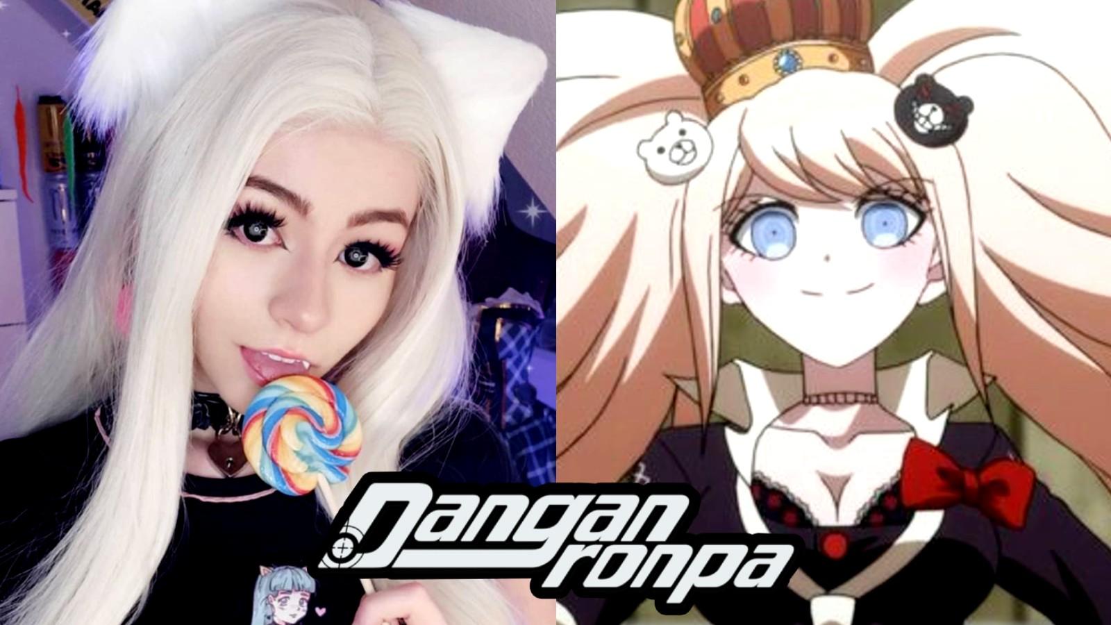 Cosplayer nozzomi_coplayer next to Junko from Danganronpa