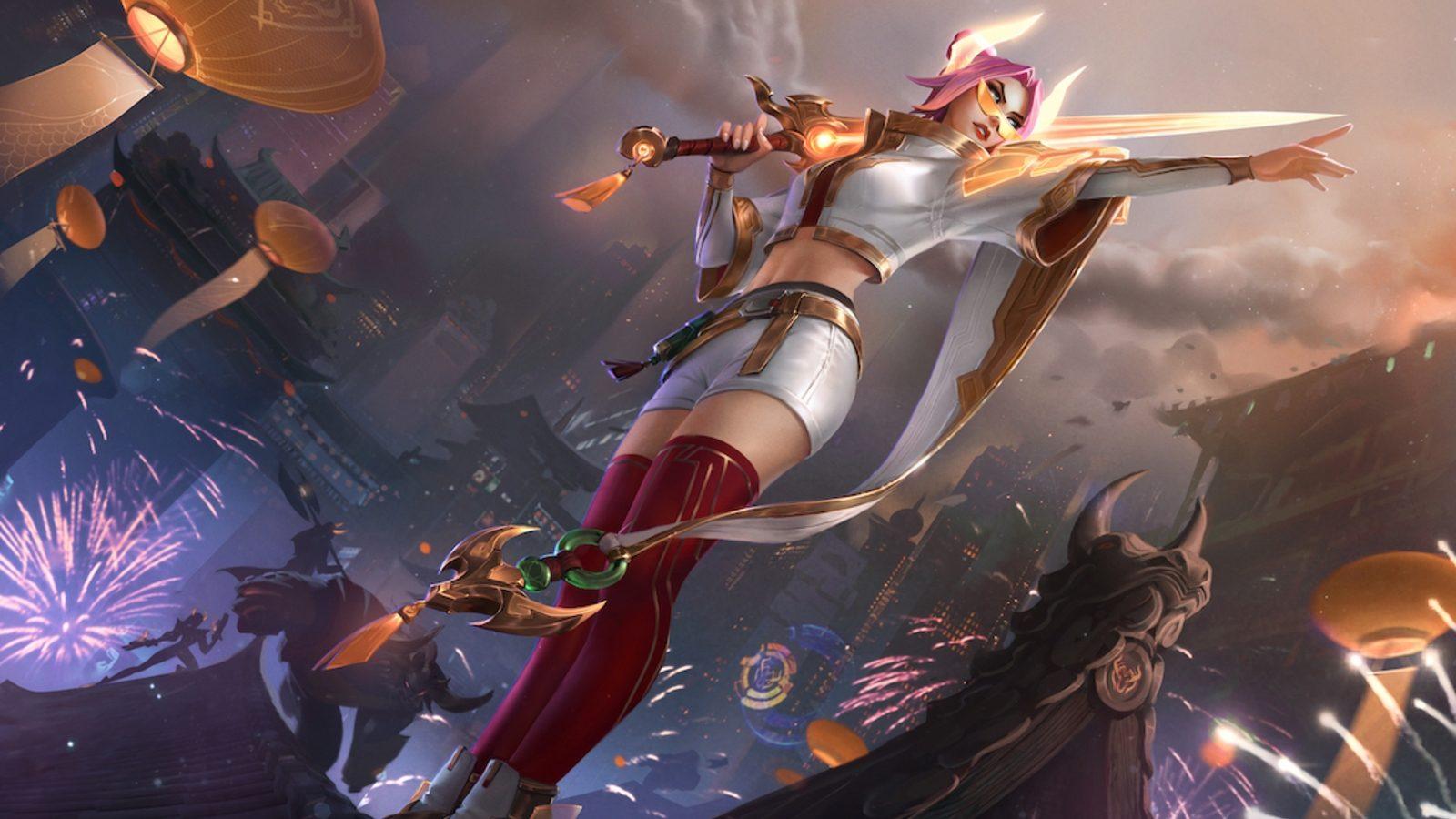 LoL Lunar Beast Prestige Fiora Skin