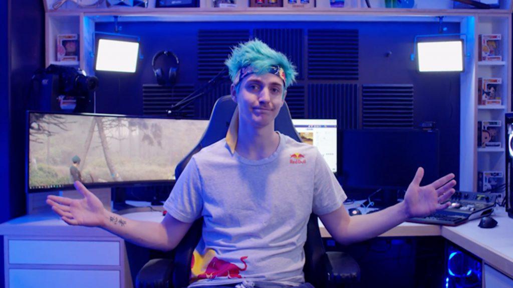 Ninja in his streaming setup