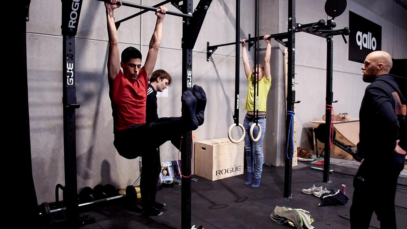 Players exercising at the Qallo bootcamp