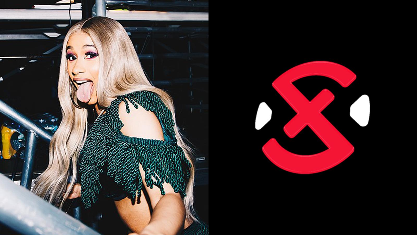 Cardi B and XSET logo