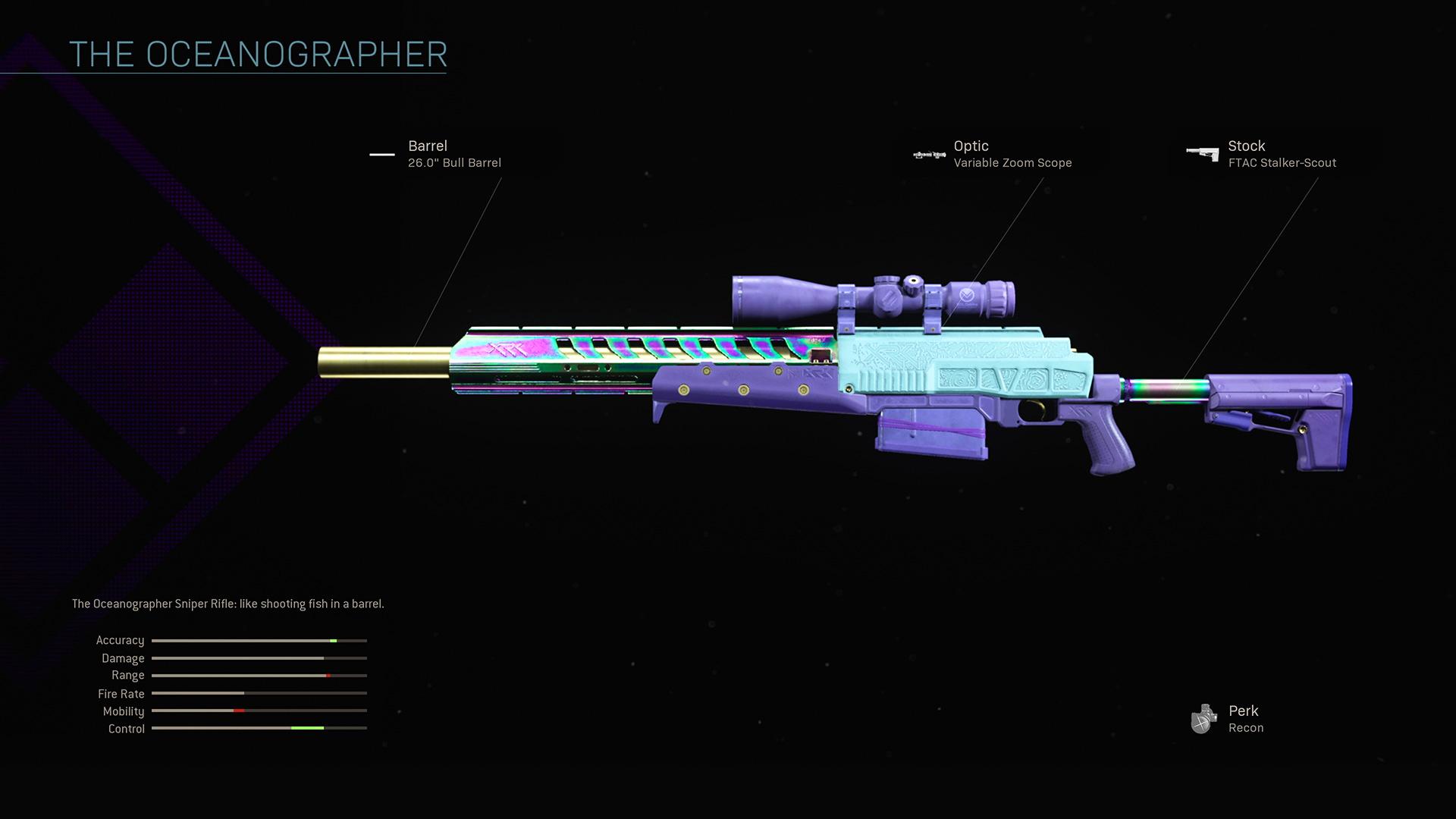 The Oceanographer blueprint in Warzone