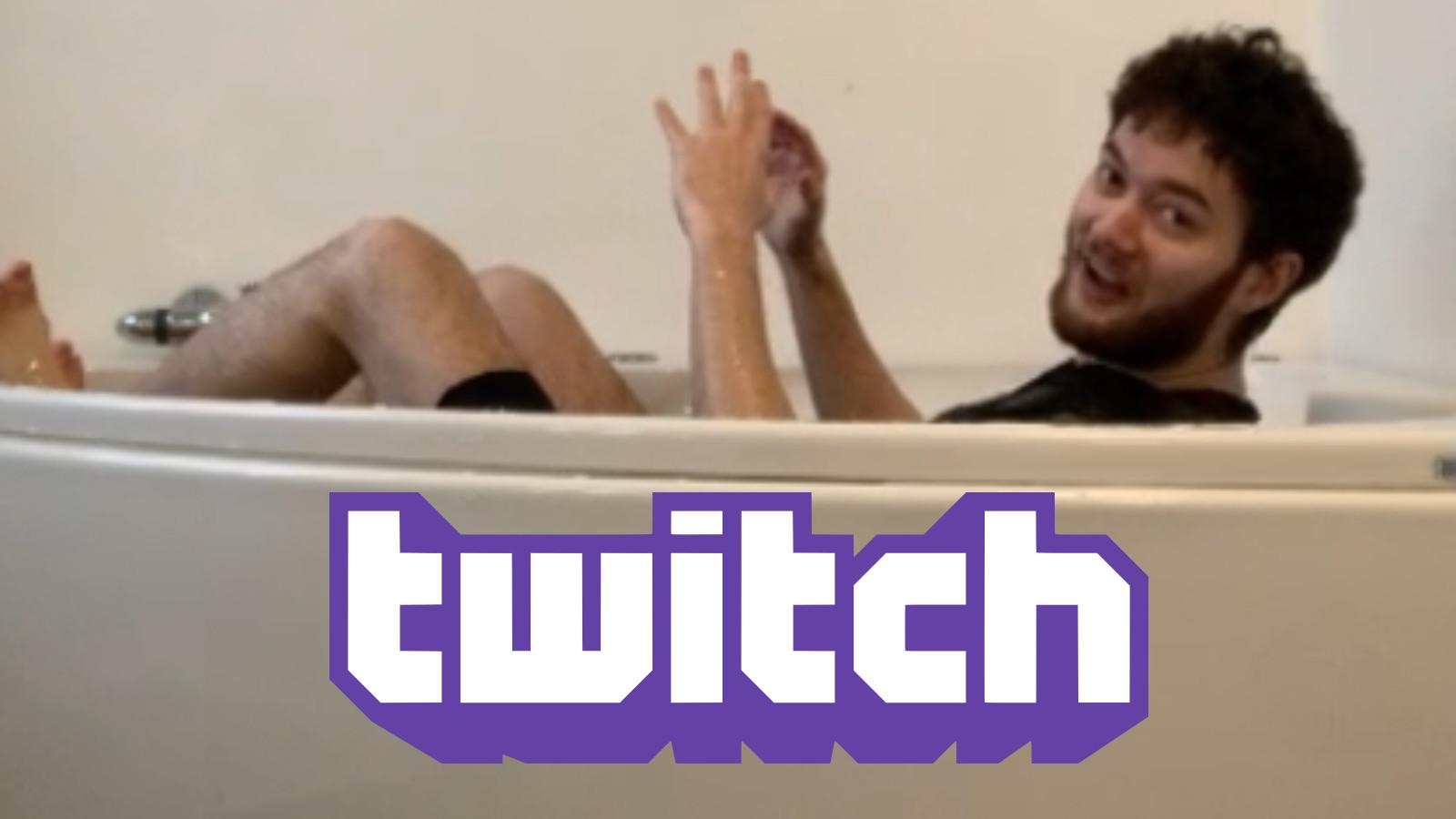 Dafran in bathtub