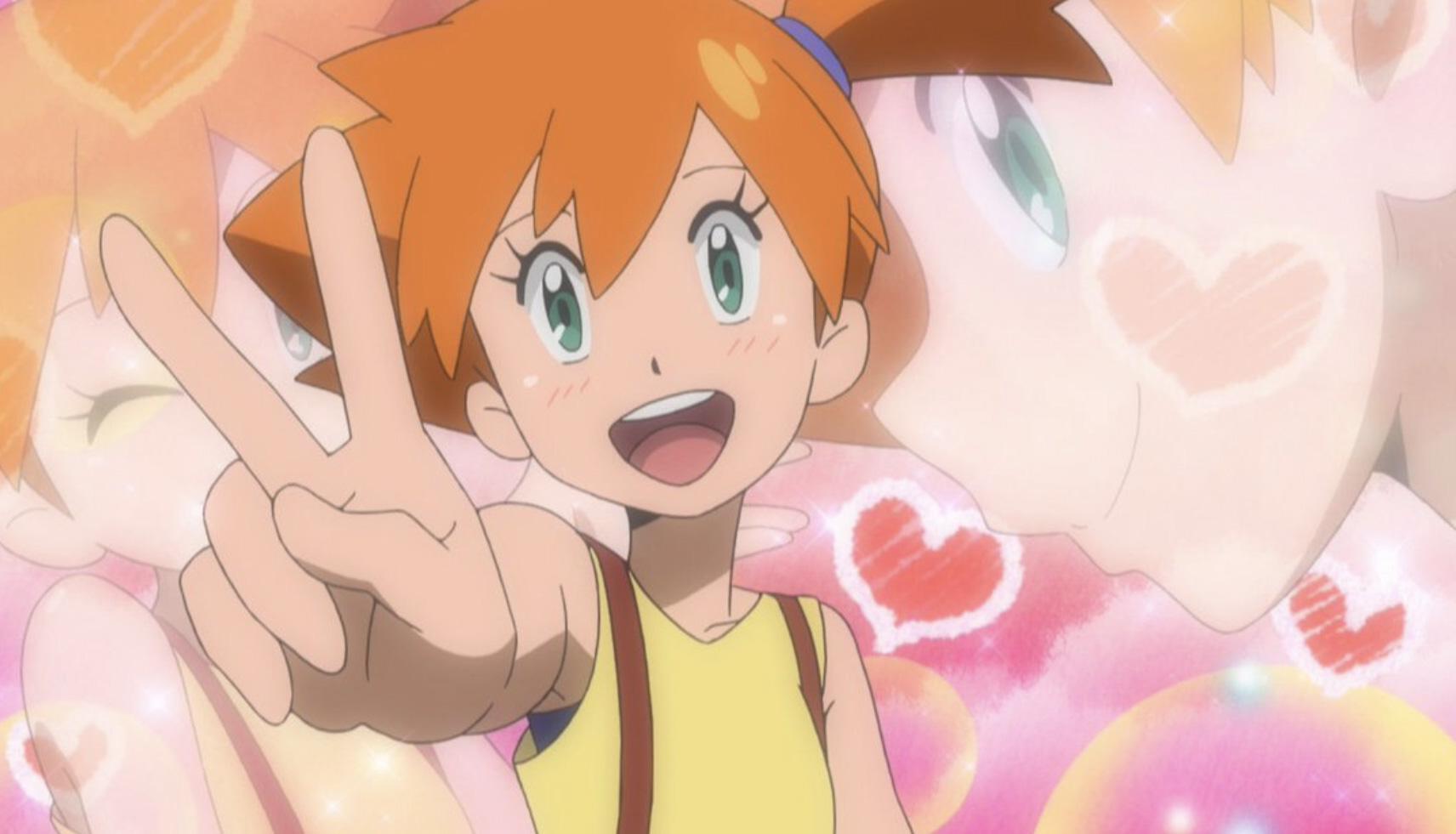 Screenshot of Misty from Pokemon anime Sun & Moon.