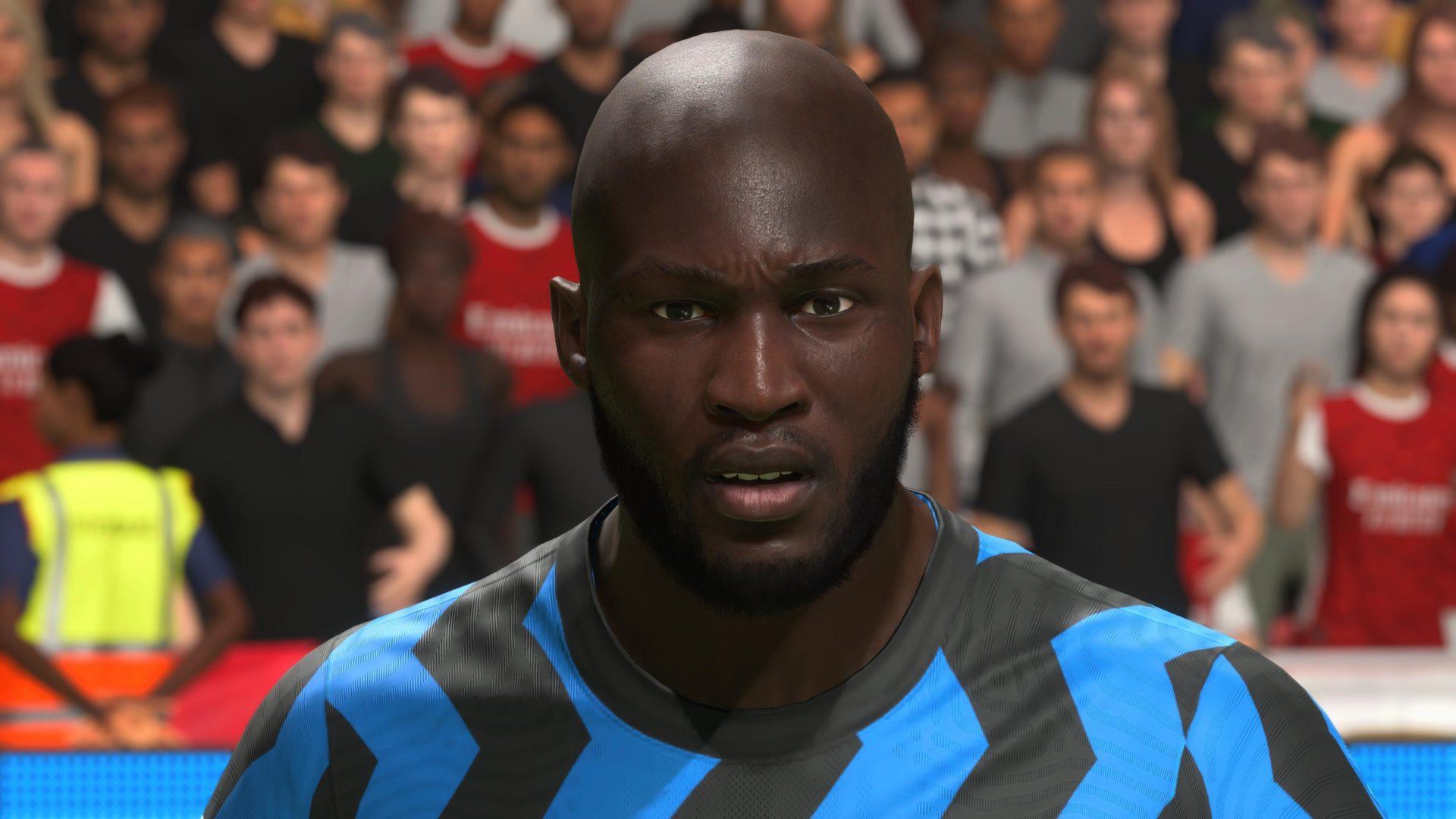 Romelu Lukaku from Inter Milan in FIFA 21 Ultimate Team.