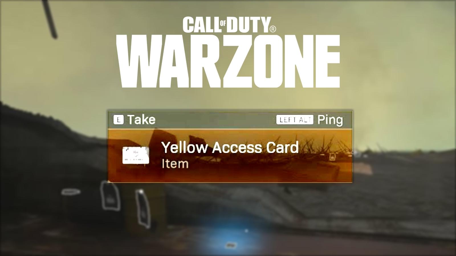 Warzone yellow access card location