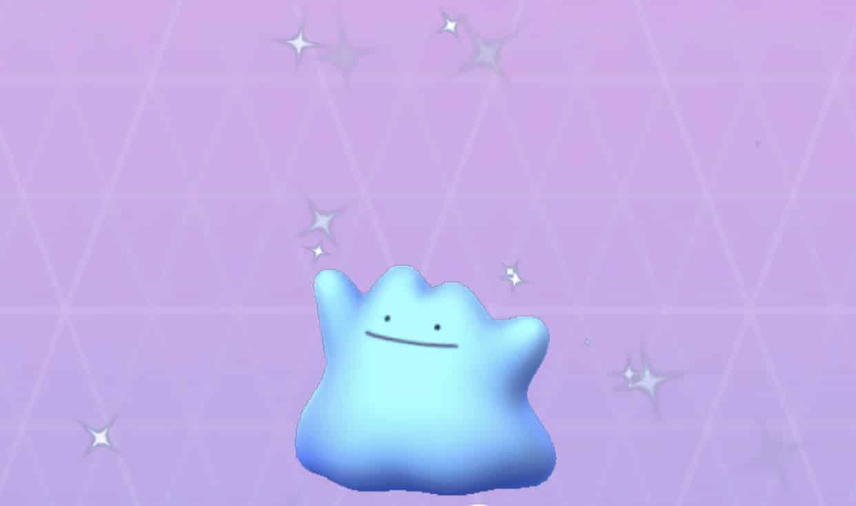 Screenshot of Shiny Ditto in Pokemon Go