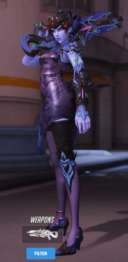 Overwatch Black Lily Widowmaker Skin