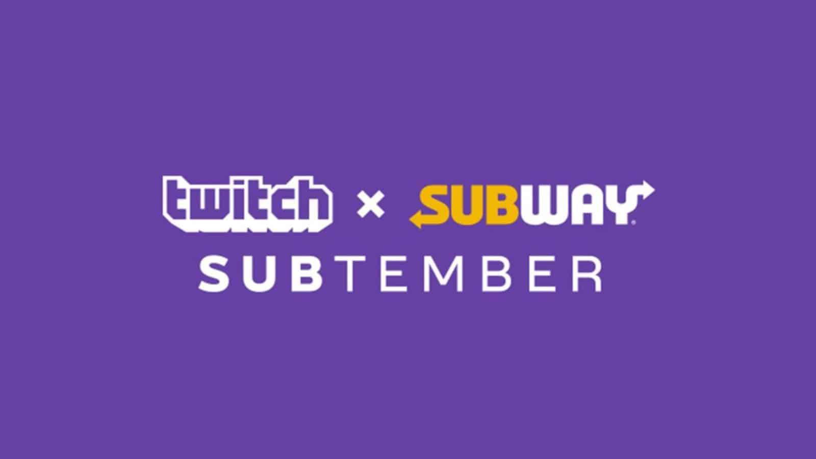 Twitch Subway SUBTember