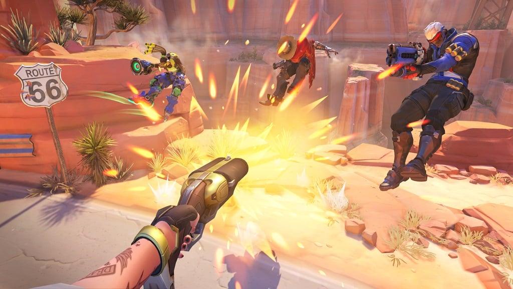 Ashe coach gun triple kill in Overwatch