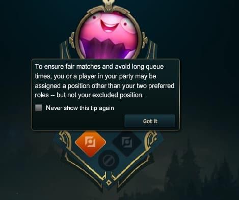 League of Legends position preference