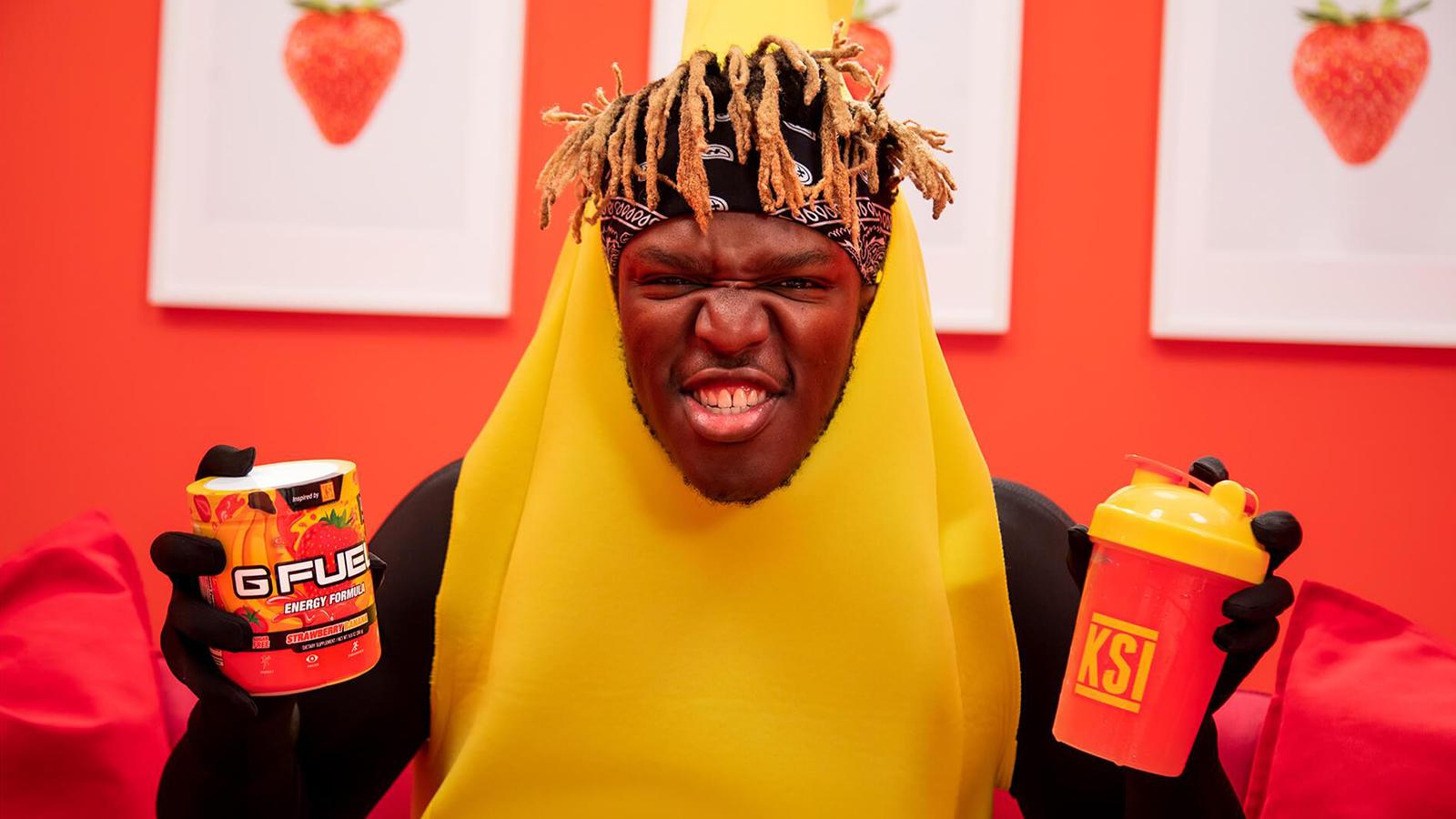 KSI with his G FUEL flavor