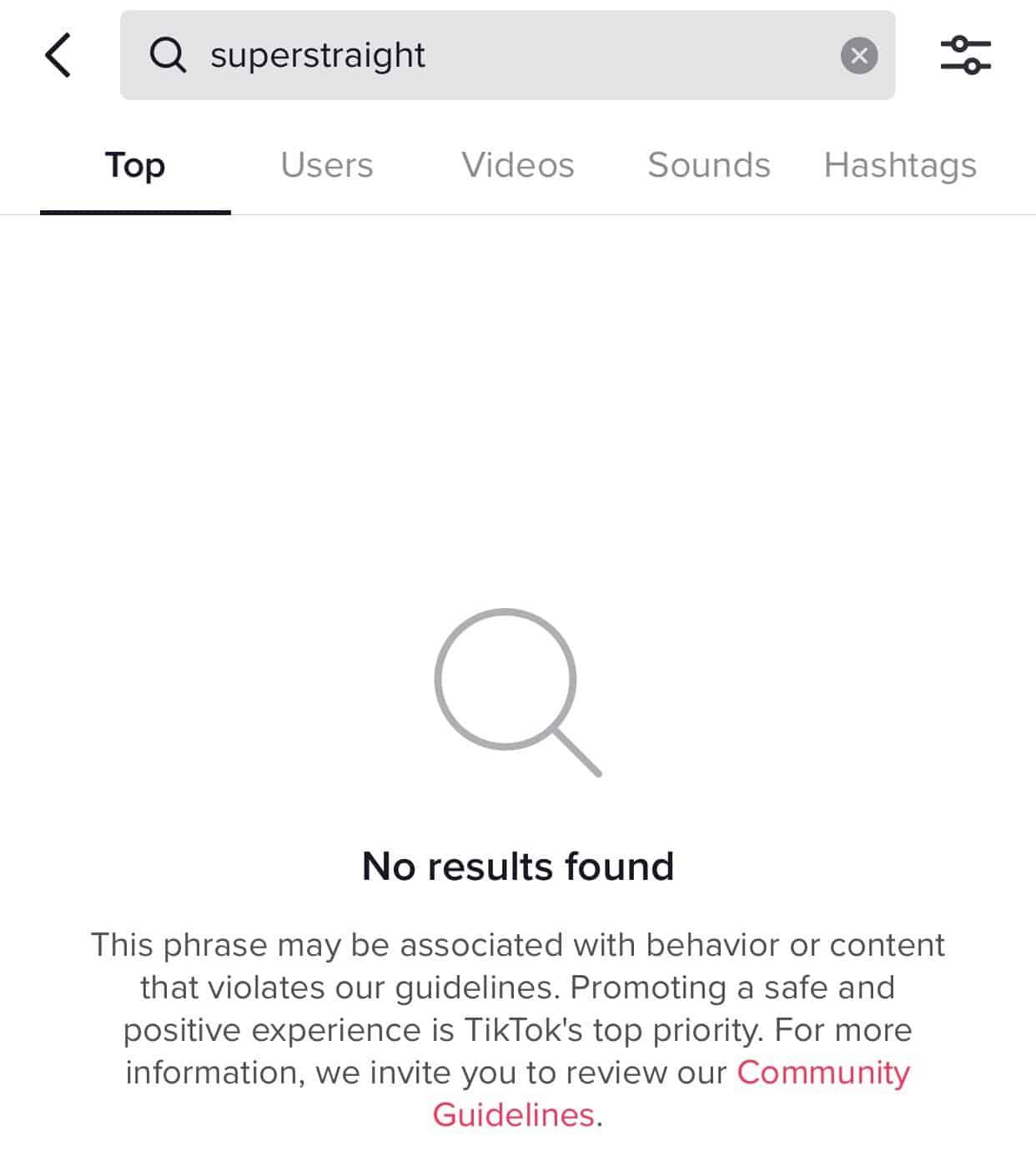 TikTok bans SuperStraight hashtag