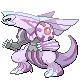 Screenshot of Palkia in Pokemon Pearl.