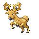 Screenshot of Stantler in Pokemon Pearl.