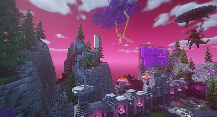 purple prison minecraft