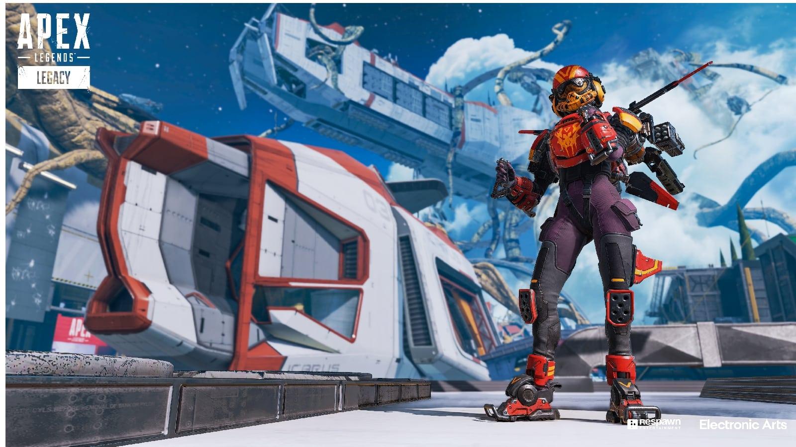 Valkyrie legendary skin in apex legends