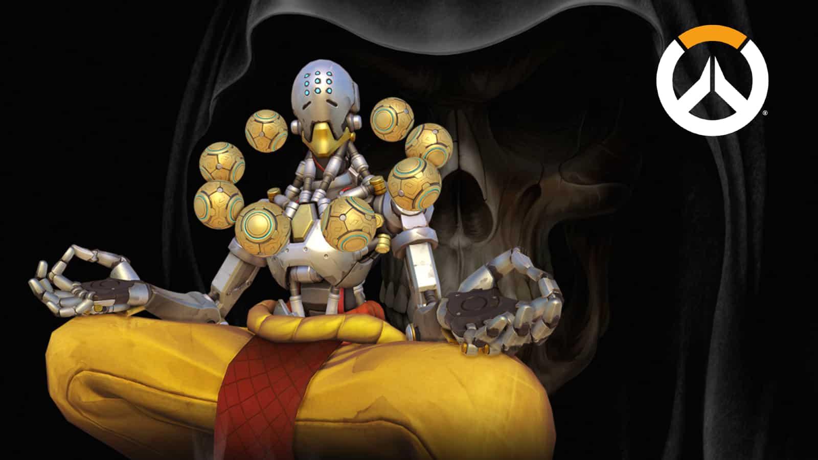 Overwatch Grim Reaper Zenyatta skin concept