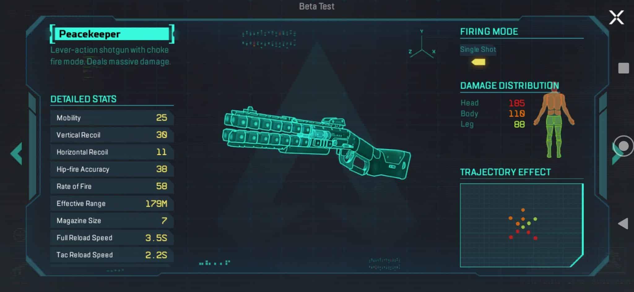 Peacekeeper stats in apex legends