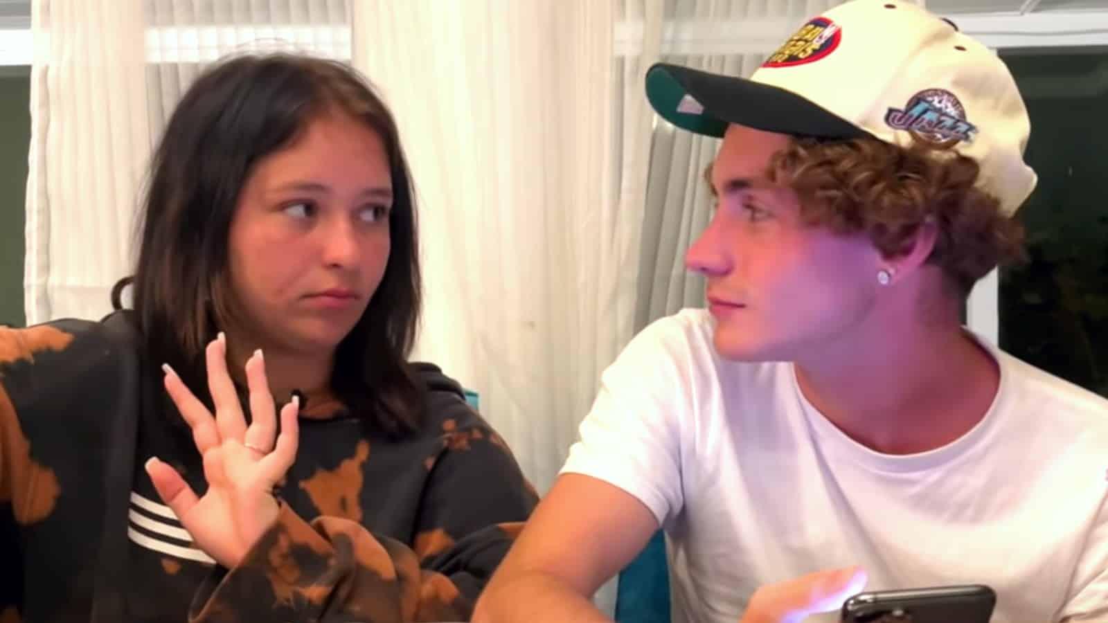 Daniella Cohn and Mikey Tua in a YouTube video