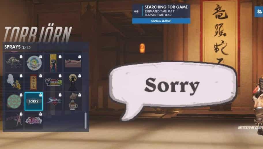 overwatch sorry spray