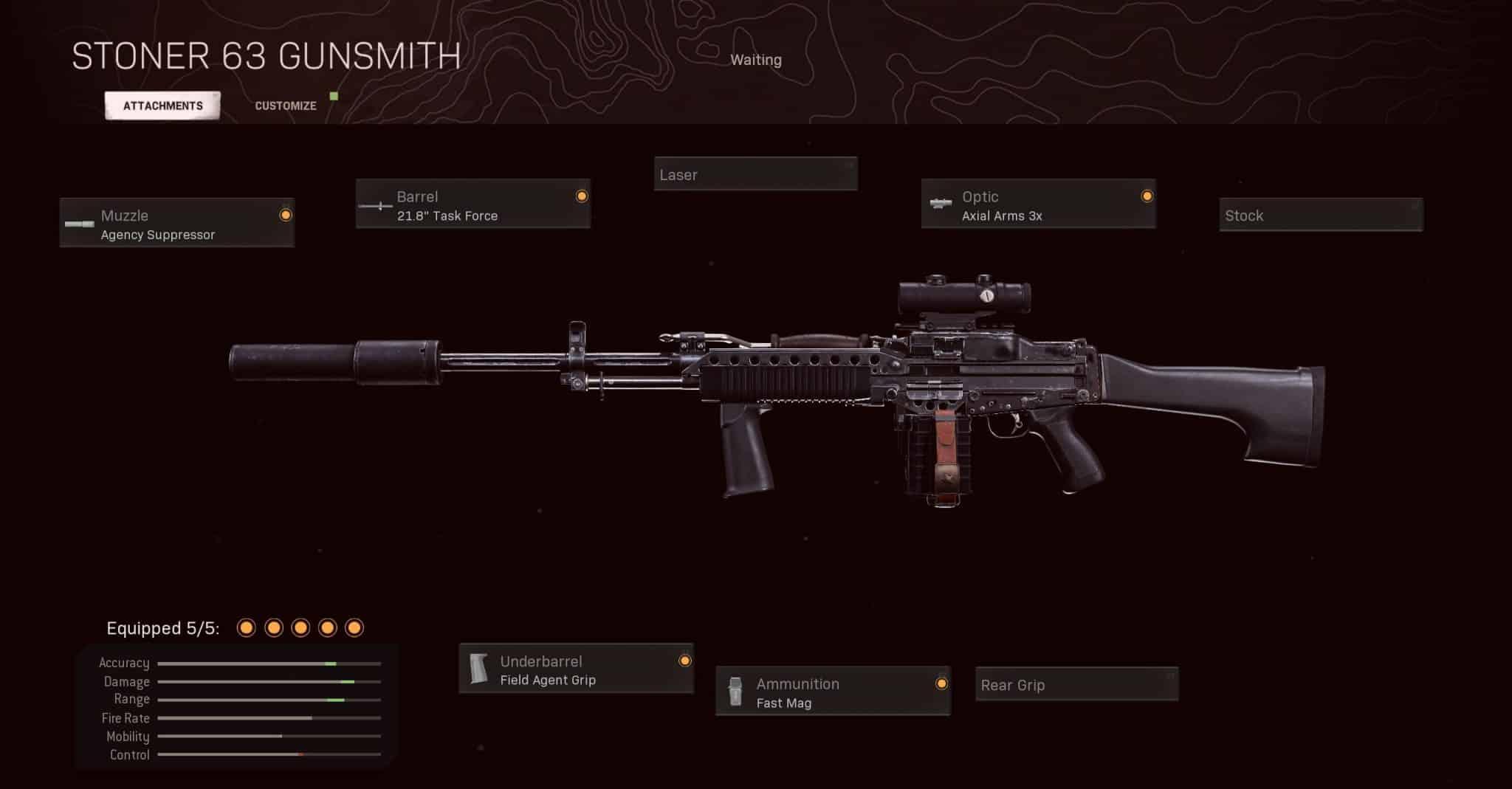 Stoner 63 Warzone loadout 