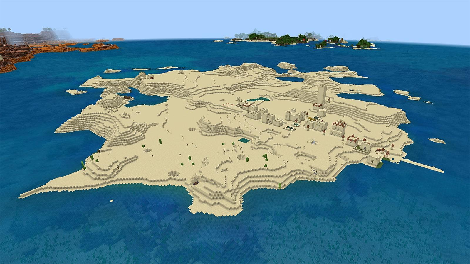 Desert Island seed Minecraft