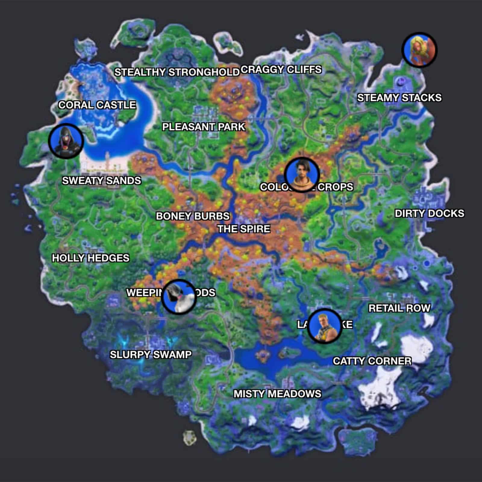 Fortnite Rift Locations Season 6