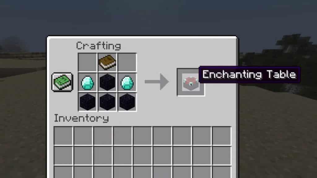 Enchantment Table recipe 