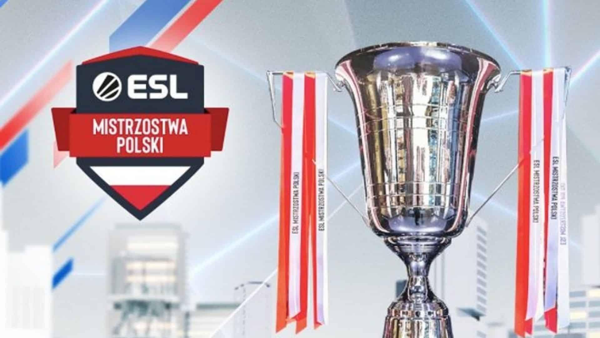 ESL Polish Championship trophy and logo