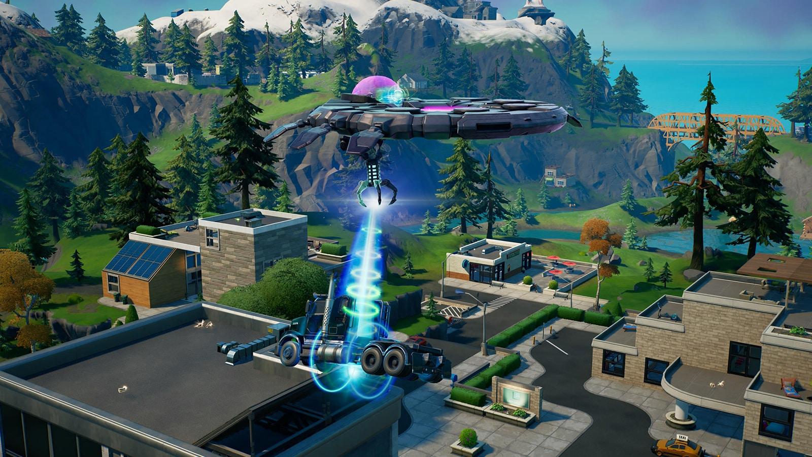 Fortnite UFO abduction