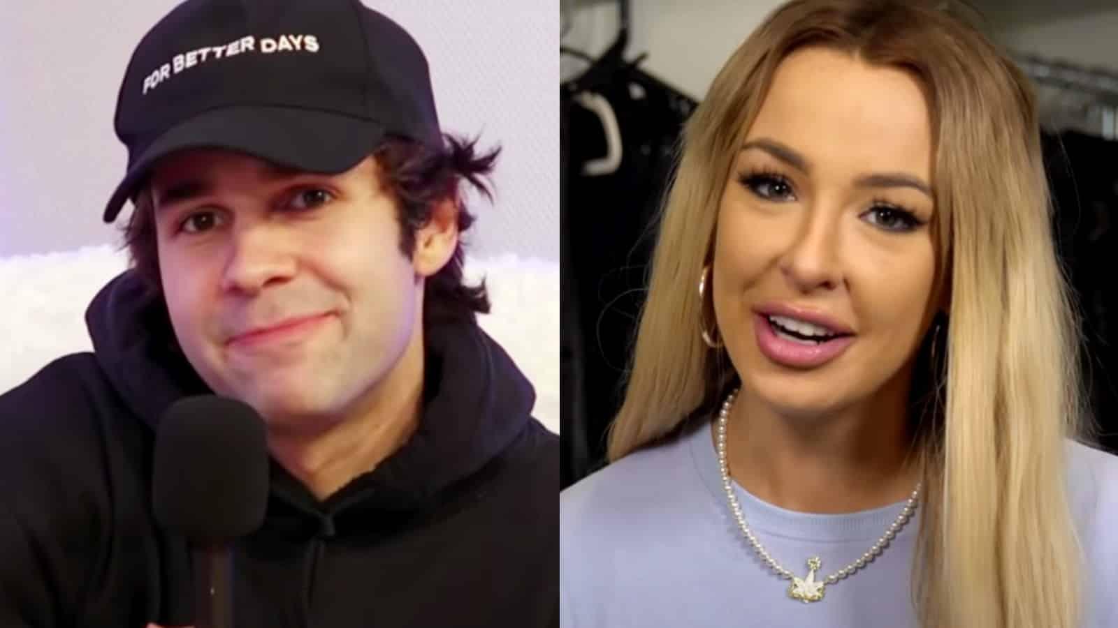 David Dobrik in image next to Tana Mongeau