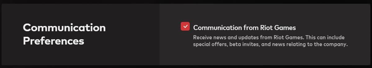 Riot Games communication box for Valorant and LoL