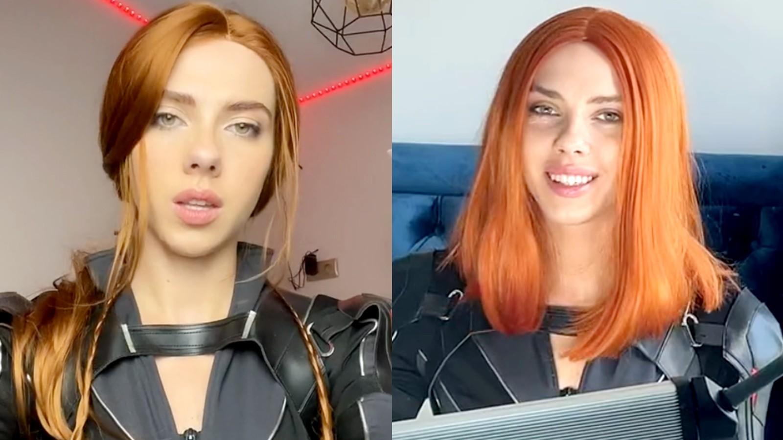 Scarlett Johansson lookalike on TikTok