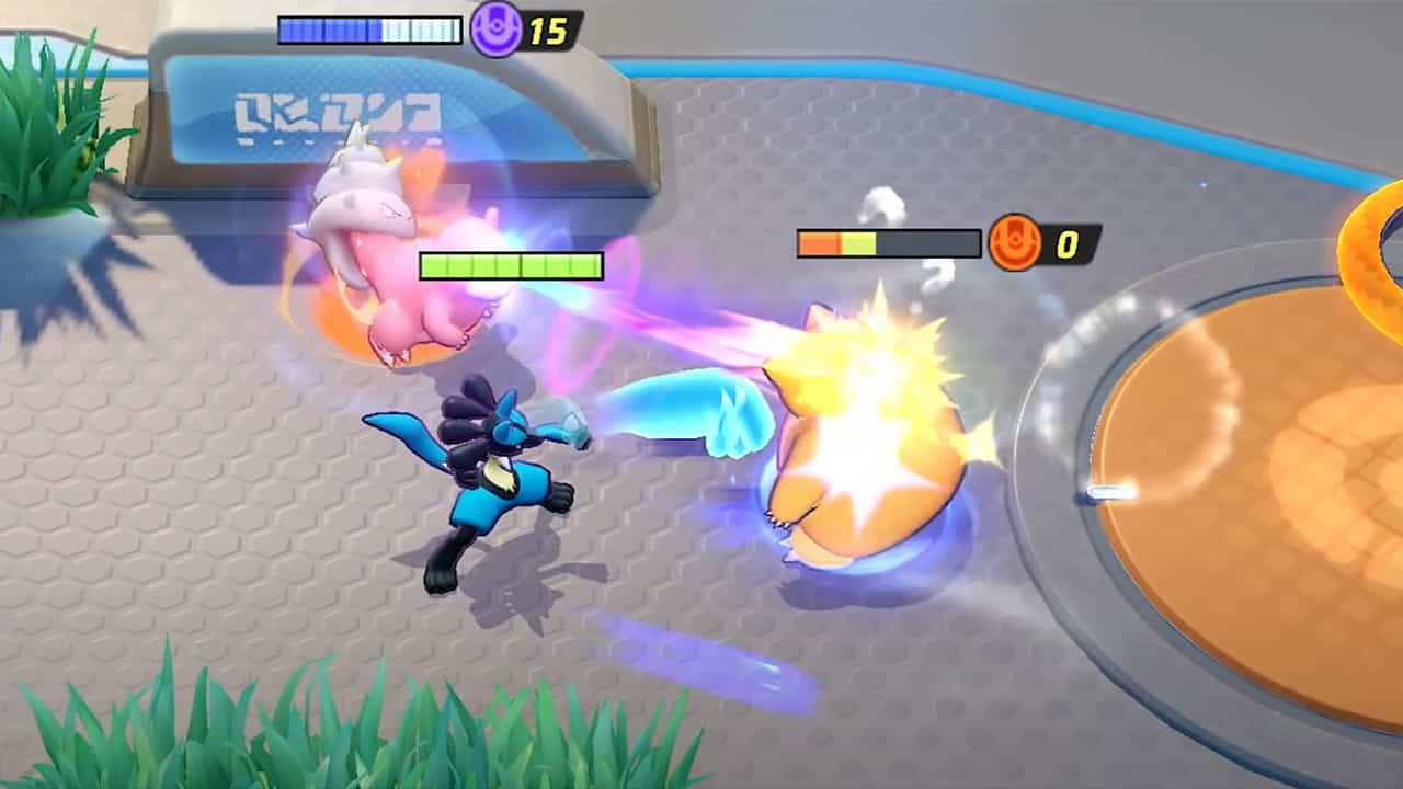 Pokemon Unite Lucario Battles