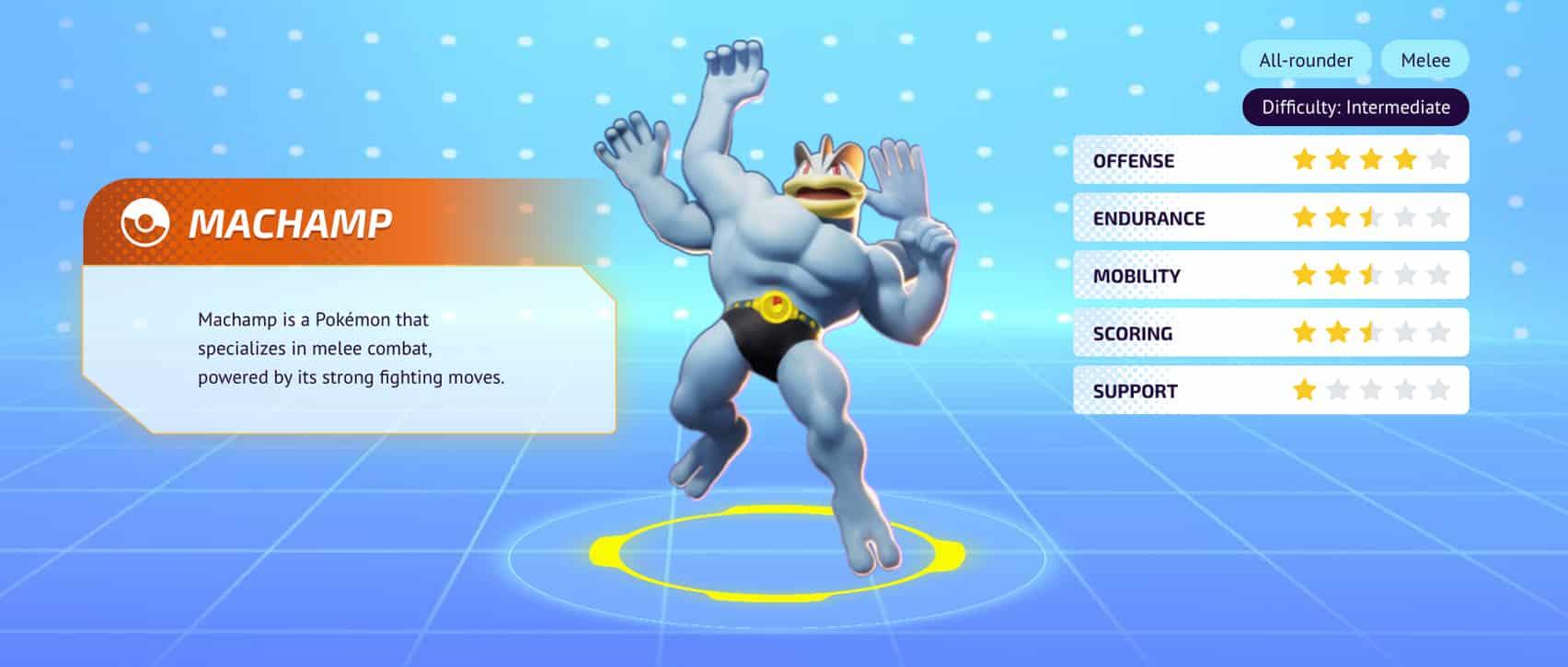 Machamp stats Pokemon Unite