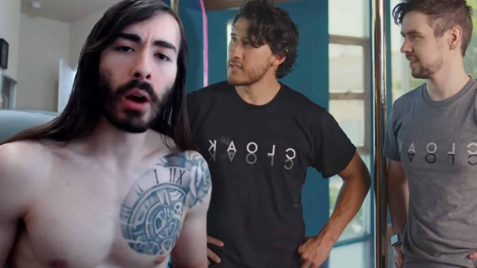 MoistCritikal challenges Markiplier and JackSepticEye to hilarious pole dancing challenge